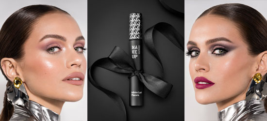 Новая удлиняющая и подкручивающая ресницы тушь Make Up Factory 